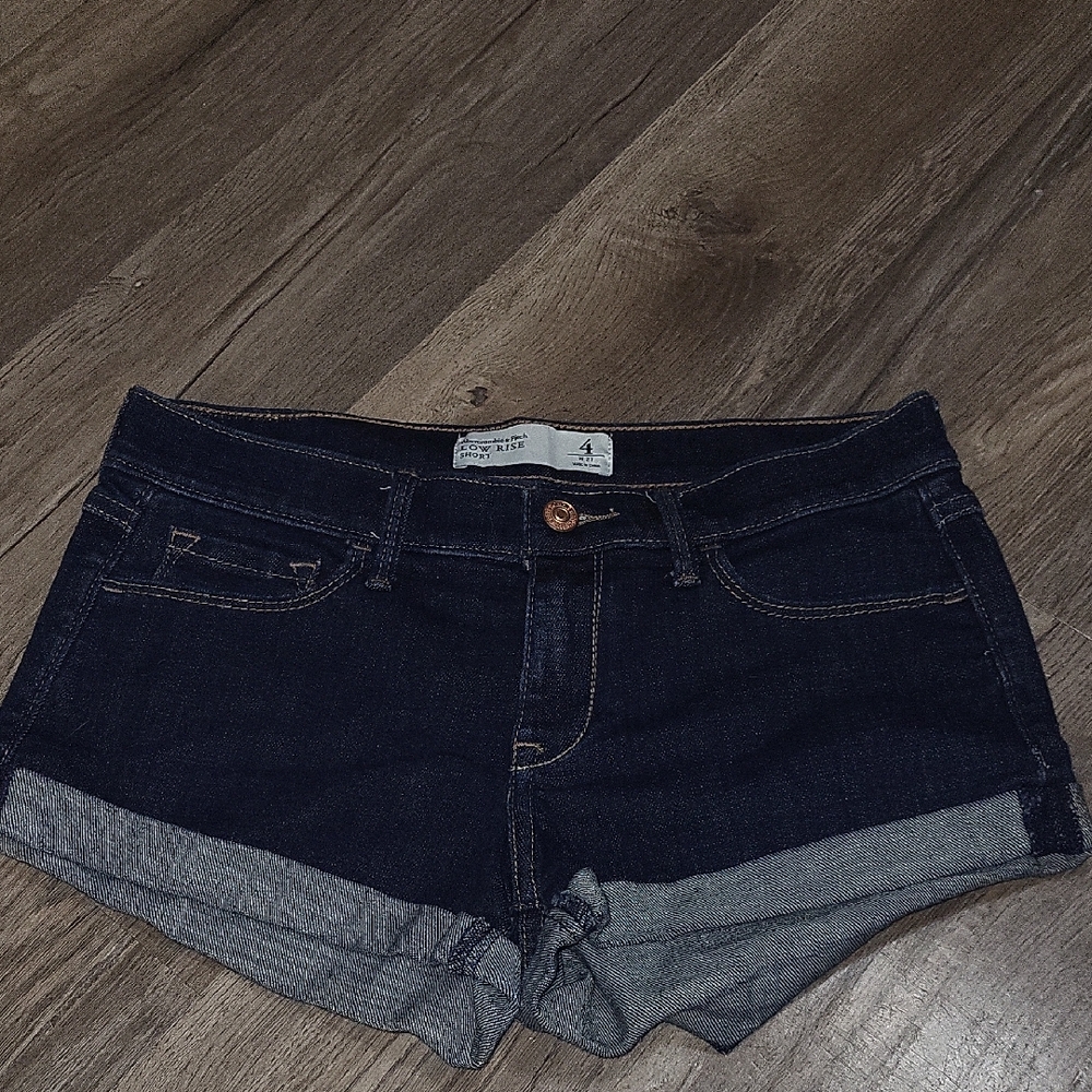 Abercrombie & Fitch Dark Indigo Jean Shorts Sz 4/27